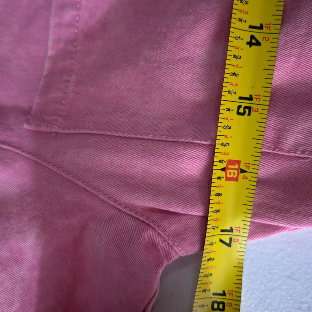 Entro Pink Utility Jumpsuit Short Sleeve Denim Acid Wash Boiler Suit Small - Picture 10 of 10